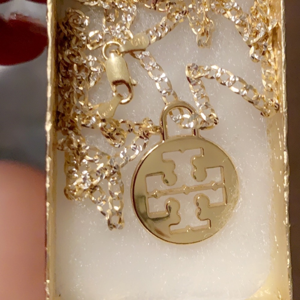 Tory Burch Miller 14k Gold Plated Necklace